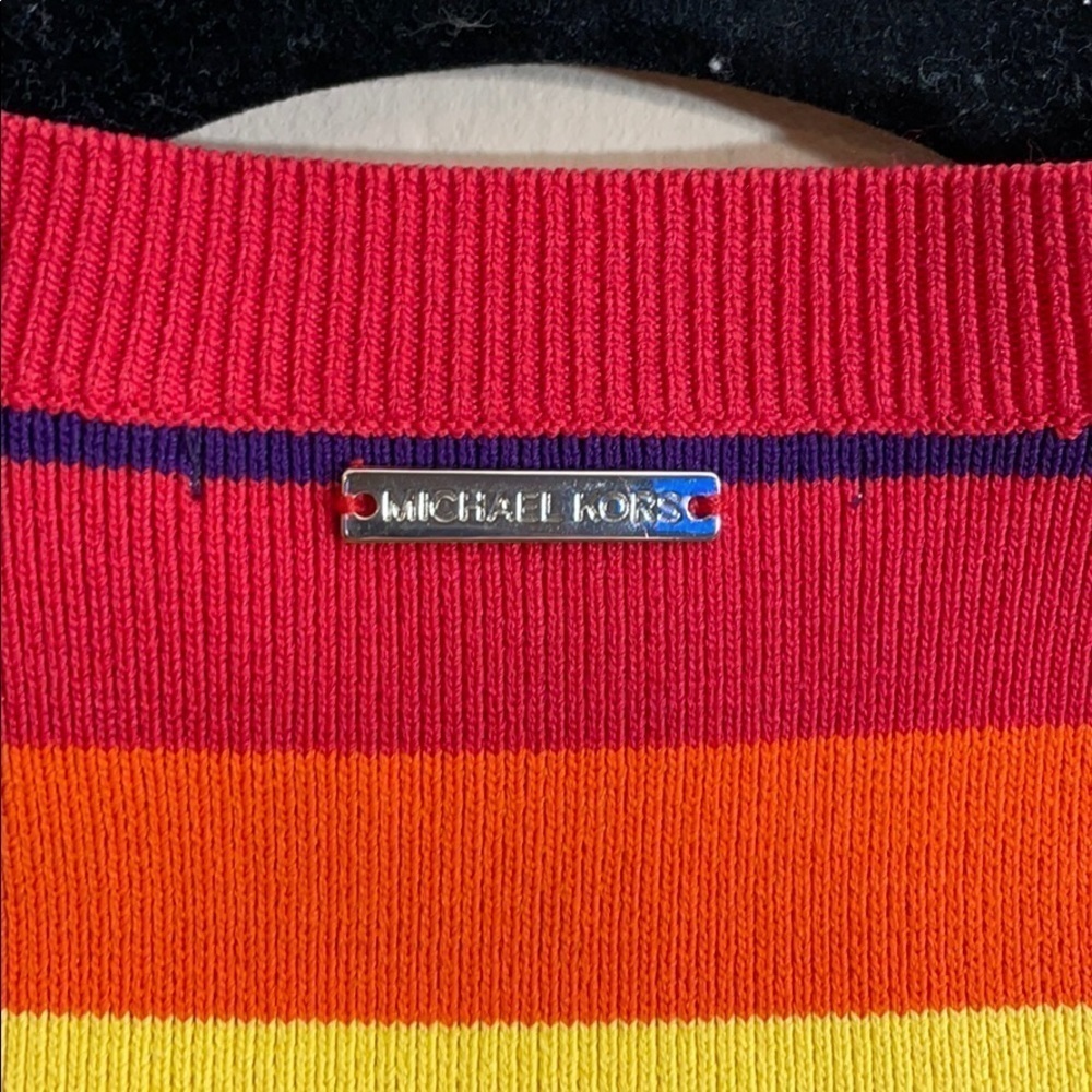 Michael Kors 🌈 Rainbow knit top XXS - Picture 10 of 11
